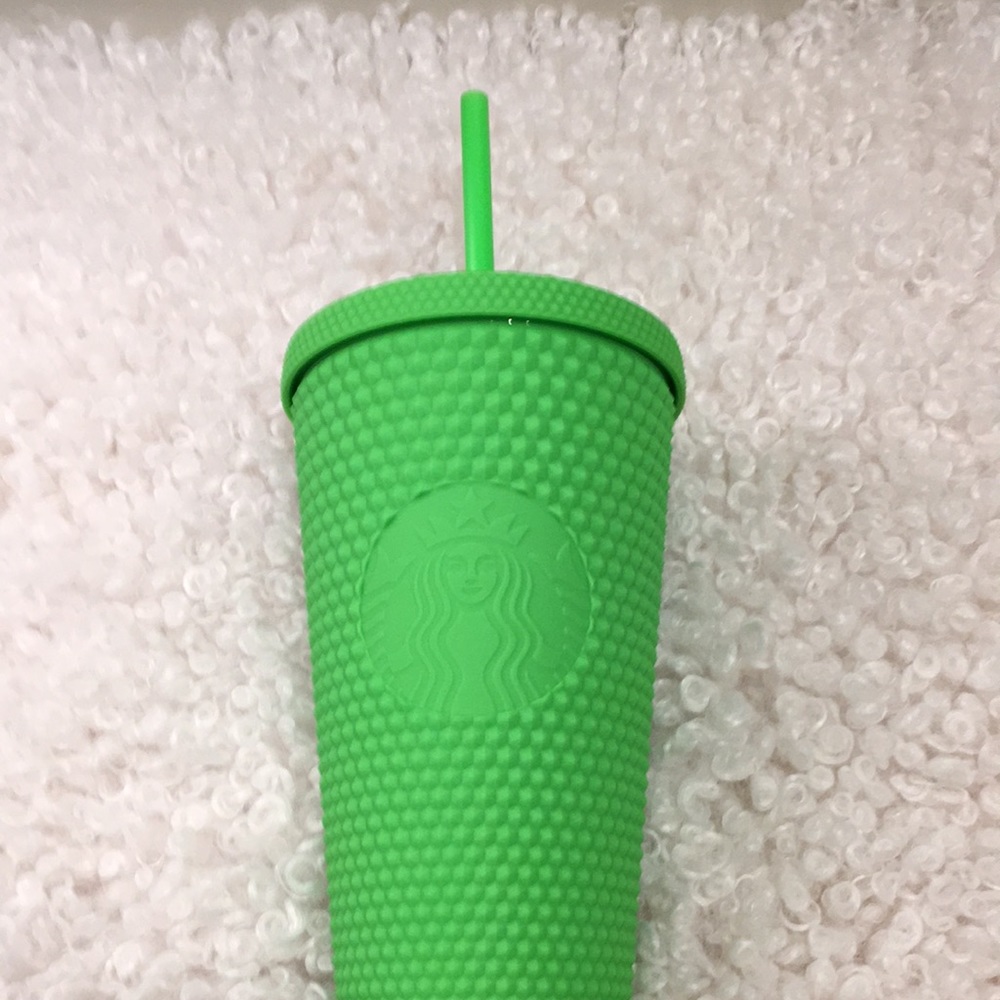 Starbucks  Neon Green 16oz Studded BlingCup Grande